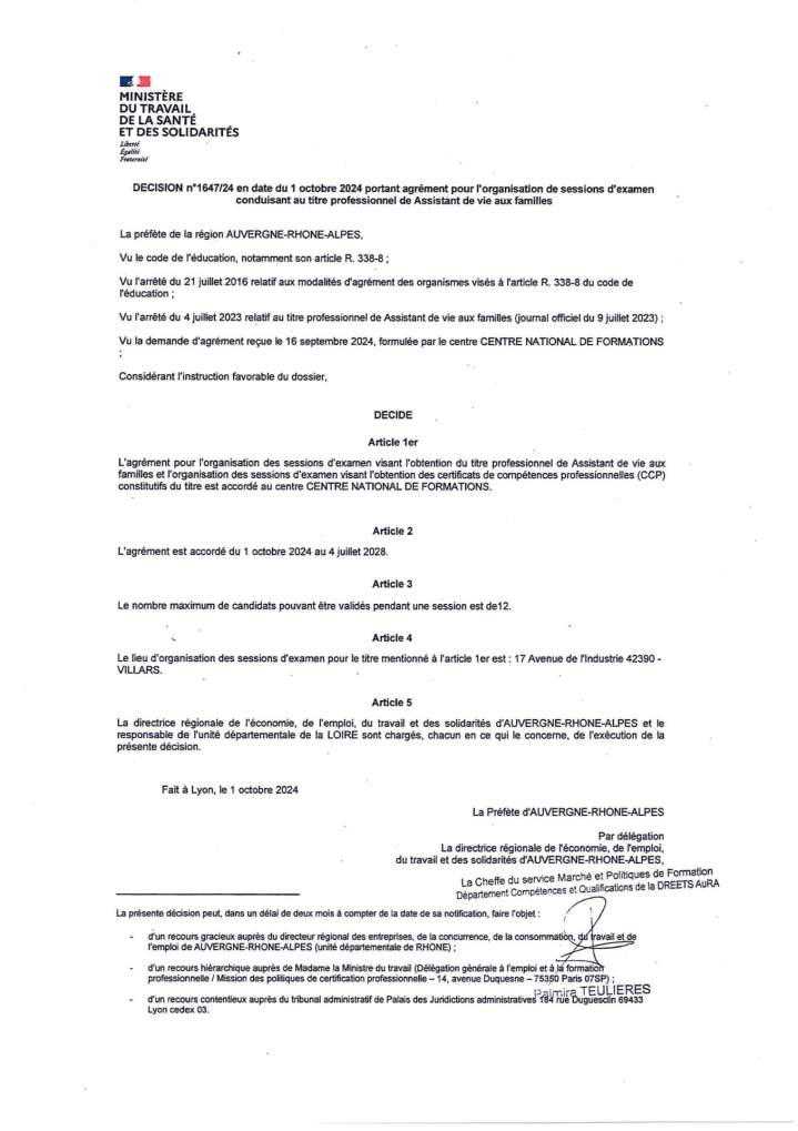 Assistant de vie page 0001